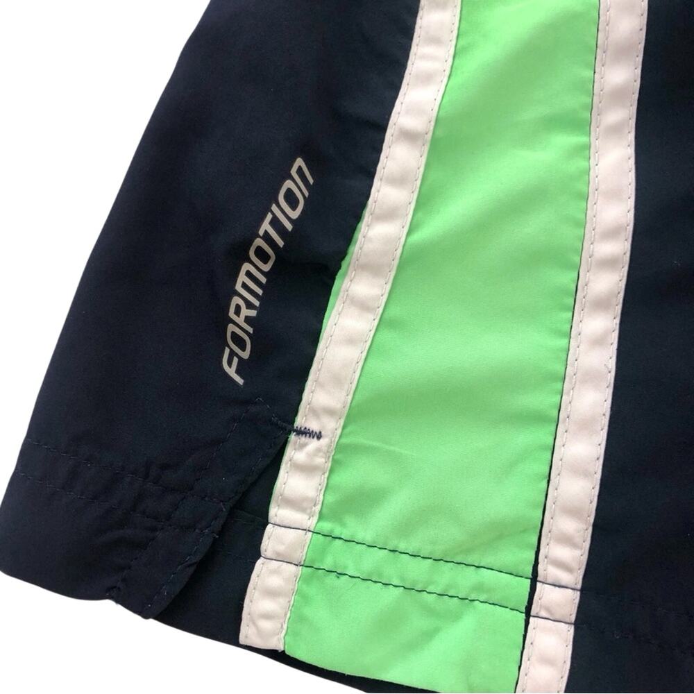 Adidas Green Navy Athletic Shorts Sports Climalite 365 Moisture Wick Fabric - Picture 8 of 16